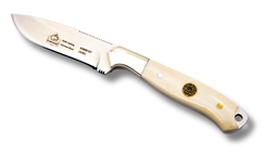 Puma SGB Caping Smooth White Bone Knife with Leather Sheath